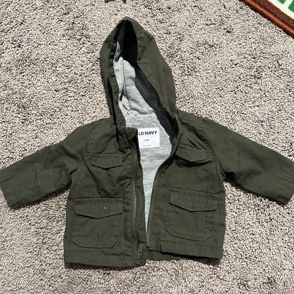 Old navy army green cargo jacket 3-6 month - Picture 1 of 3